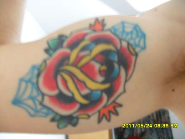 Inner rose tattoo