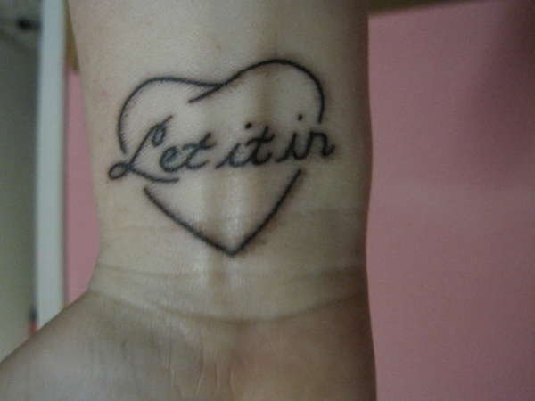 Let it in tattoo