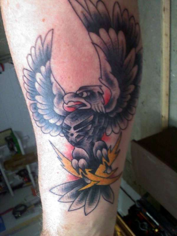 Old Skool Air Force Eagle tattoo