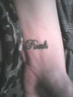 Punk Wrist tattoo