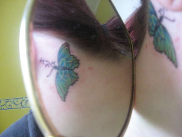 Sleeping Butterfly tattoo