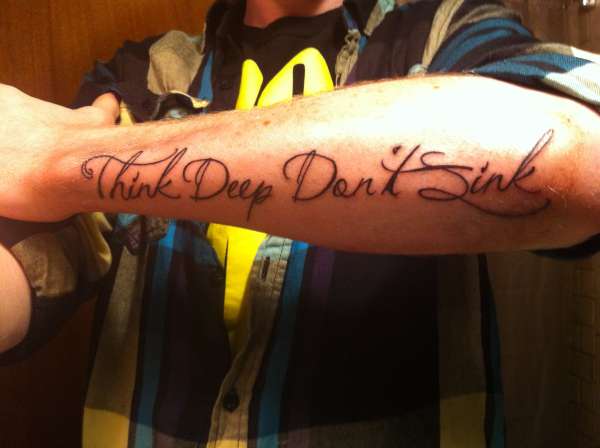 Mod Sun - Think Deep Dont Sink tattoo