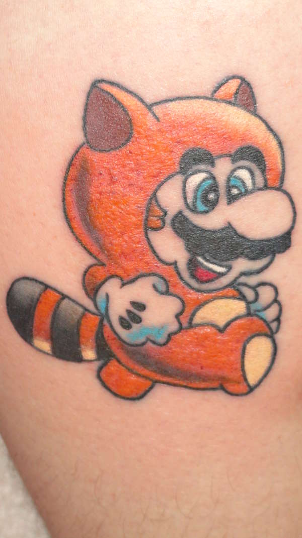 Tanooki Suit Mario (Super Mario Bros. 3) tattoo