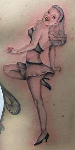 Vintage Pin-up tattoo