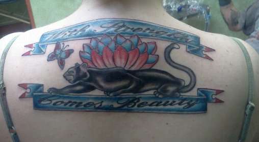 With Strength Comes Beauty tattoo
