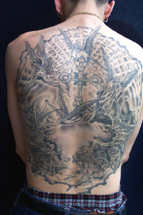 nicks back tattoo