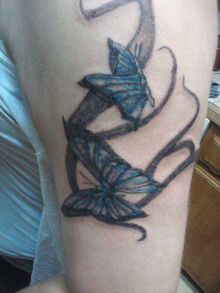 jens butterfliies.matching tatts to friend  mylissa tattoo
