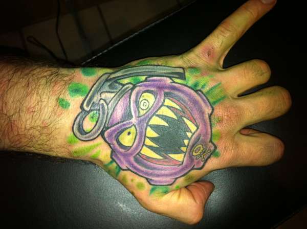 monster grenade @ primal tattoo in kelowna tattoo