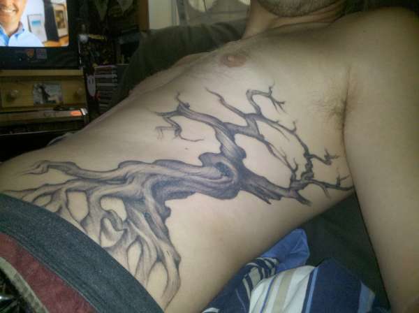 my 1st tattoo, my tree tattoo