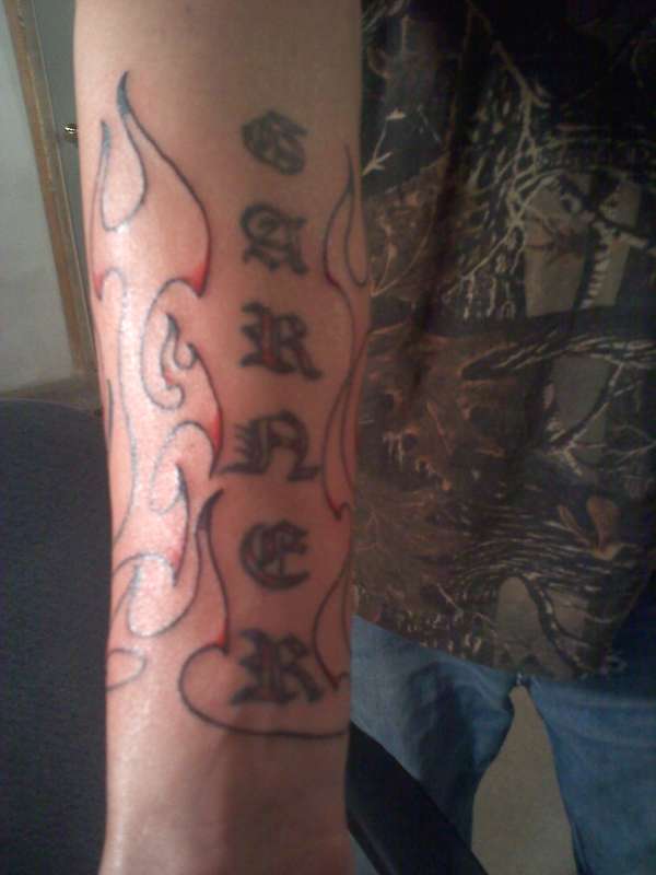 right arm tattoo
