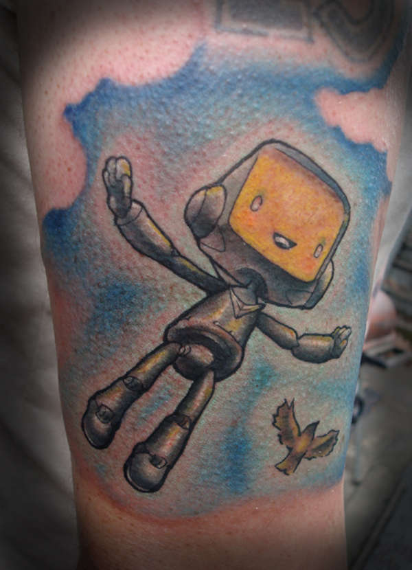 robot tattoo