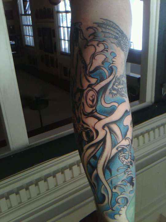 squid from maui tattoo