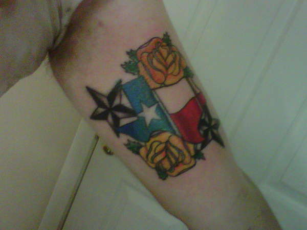 start of quarter sleeve tattoo