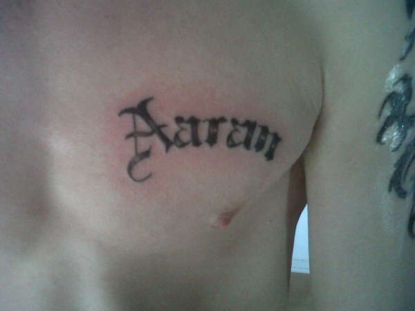 sons name tattoo
