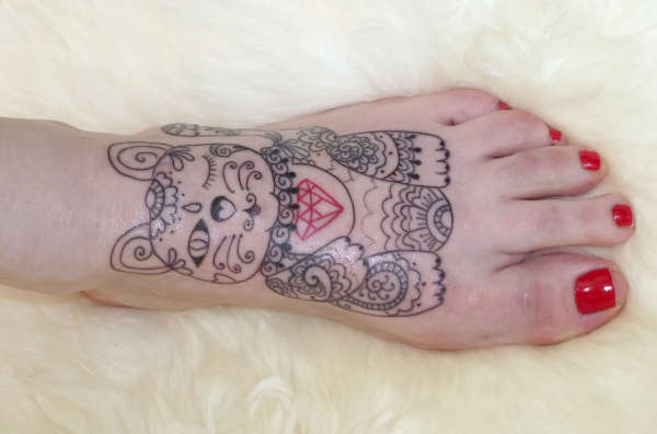 Chinese Lucky Cat tattoo