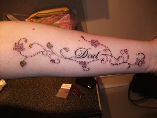 Dad with Vines tattoo