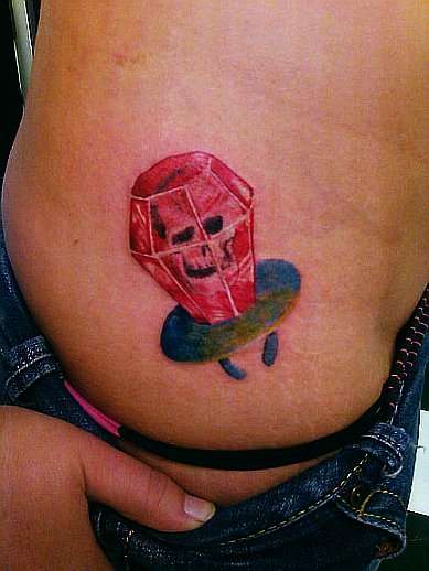 How many licks to death? tattoo
