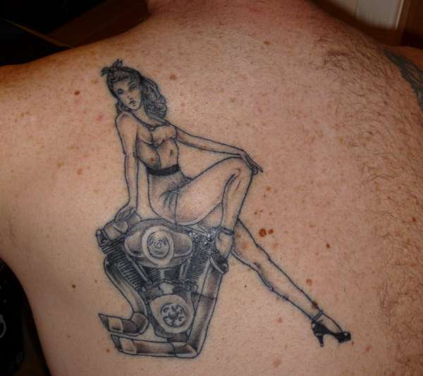 My Harley Pin-up tattoo