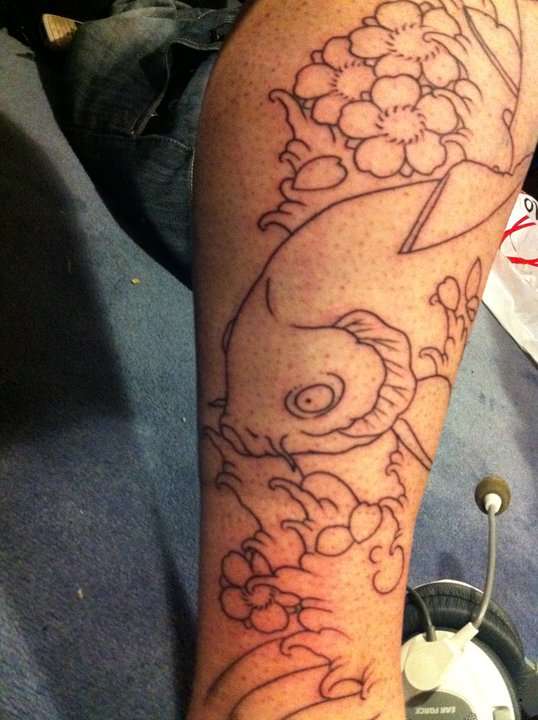 The start off my leg sleeve : ) tattoo