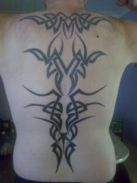 Tribal On Back tattoo