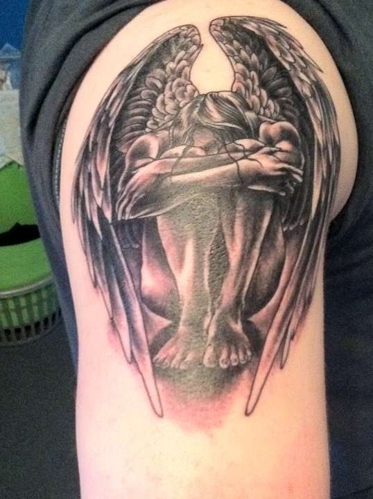 Weeping Angel tattoo