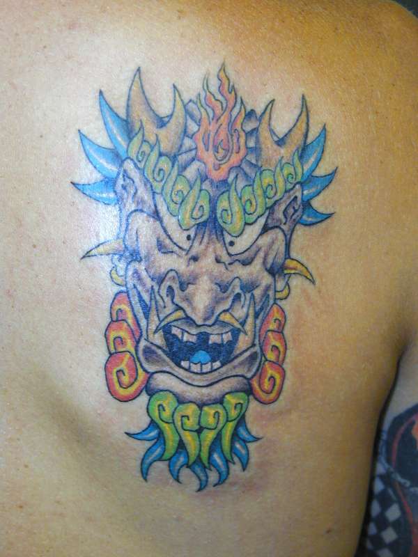 Mask tattoo