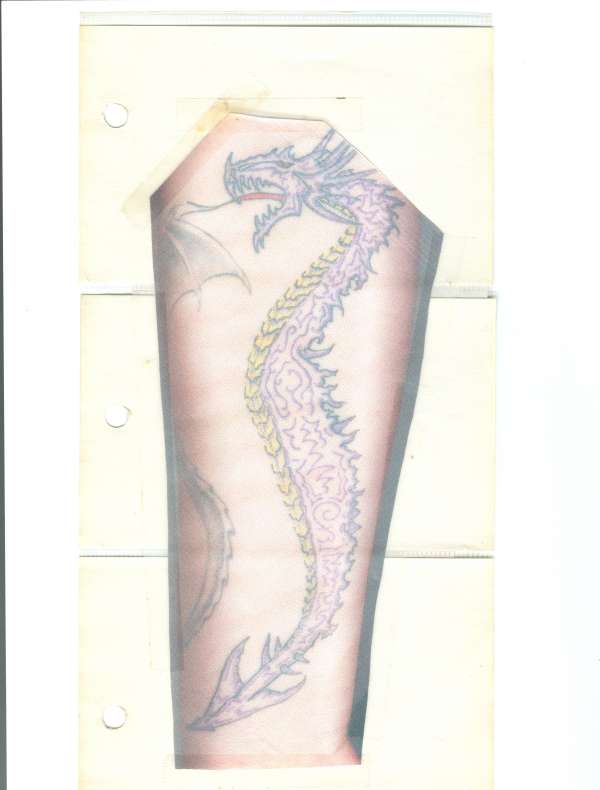 freehand dragon tattoo