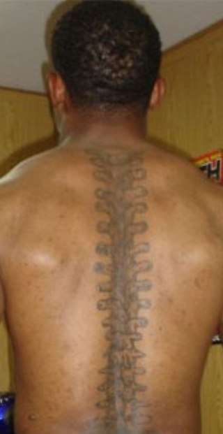 Spine tattoo