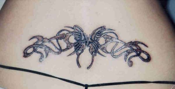custom Bartel butterfly tattoo