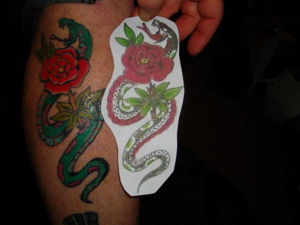 jack dracula flash snake tattoo