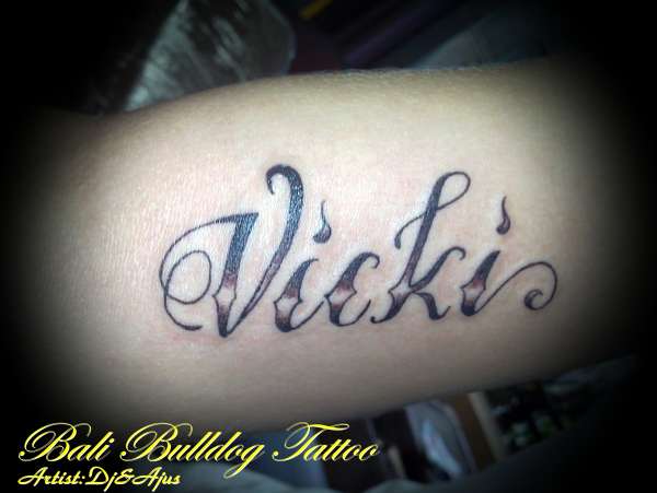 lettering tattoo