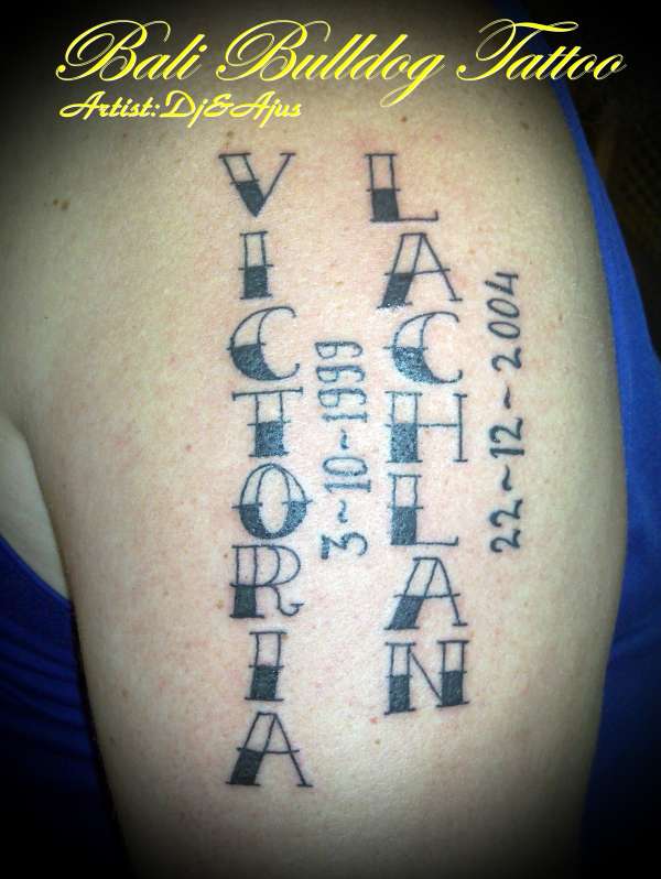 lettering tattoo