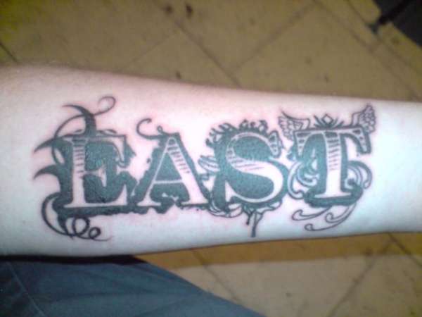 my last name tattoo