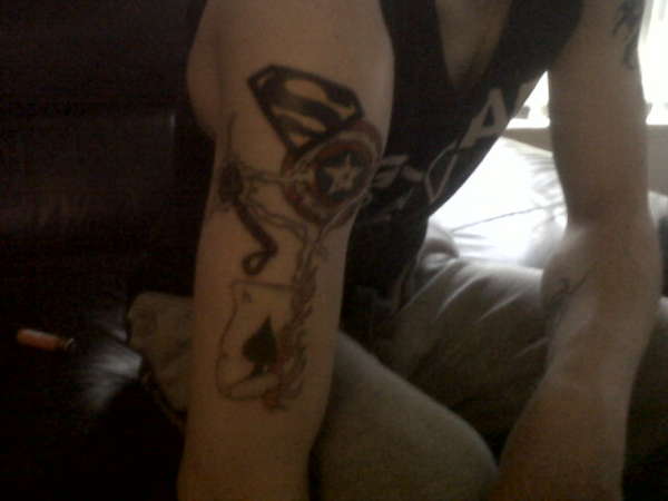 start of sleeve tattoo