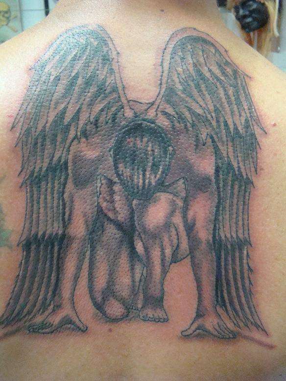 BOWING ANGEL tattoo