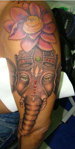 ganesha,ganapati new skool tattoo tattoo