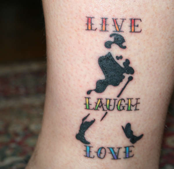Live Laugh Love Johnny tattoo