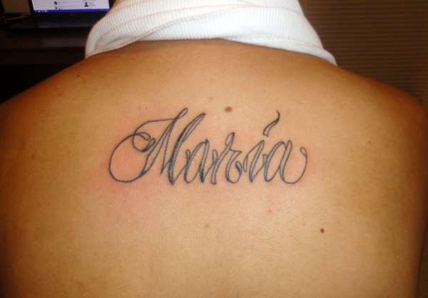 maria name tattoo