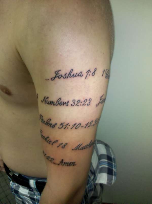 Scripture Wrap tattoo