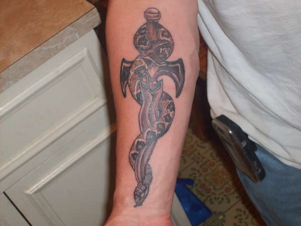 Snake and Dagger tattoo