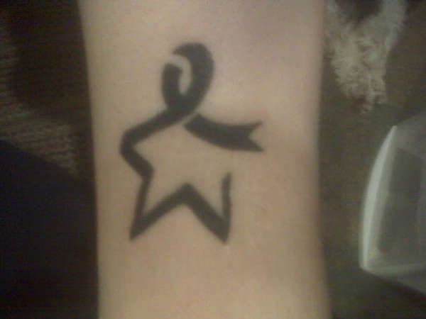 colon cancer ribbon tattoo