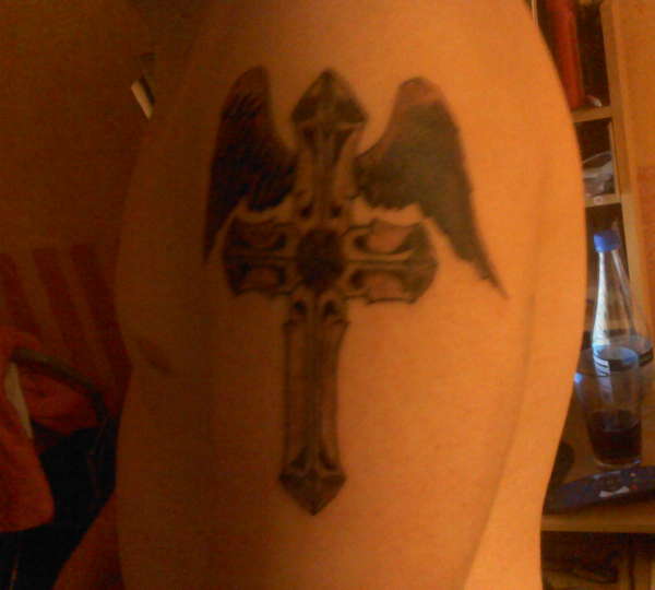 crosses rip nan tattoo