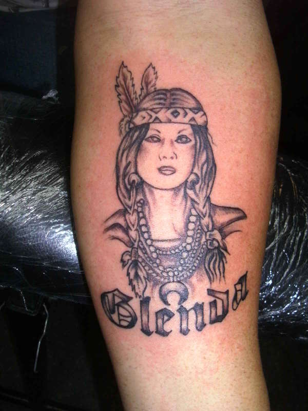 indian woman tattoo