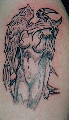 brimstone bollt devil angel tattoo