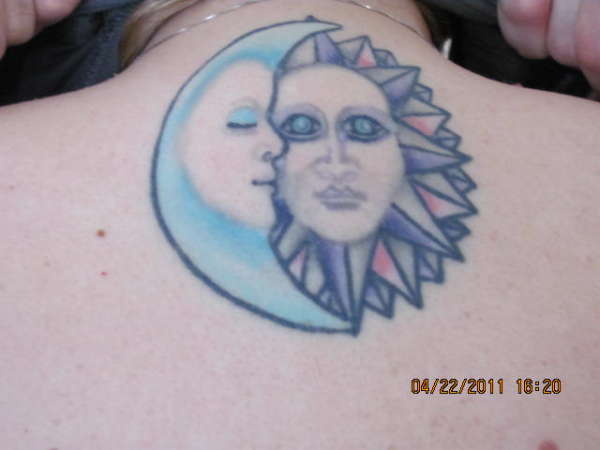 moon n sun tattoo