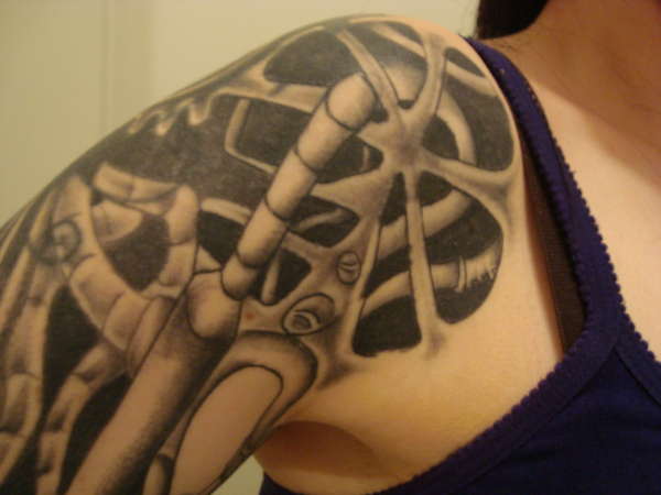 pipework full sleeve partial picture tattoo