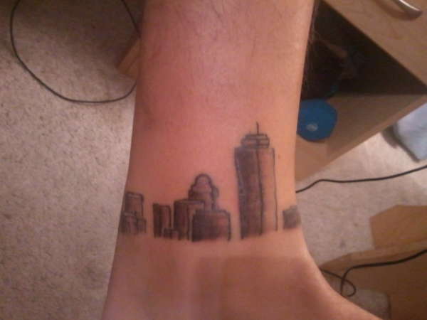 Boston skyline tattoo