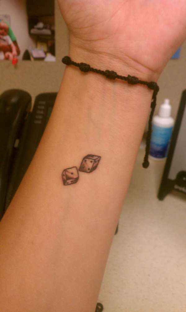 Britney Spears Dice tattoo