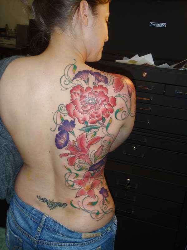 Floral Backdrop tattoo