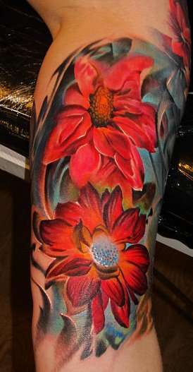 Flower sleeve 2 tattoo